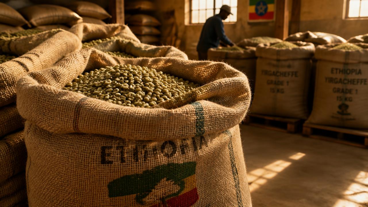 Green Coffee Beans in Ethiopia